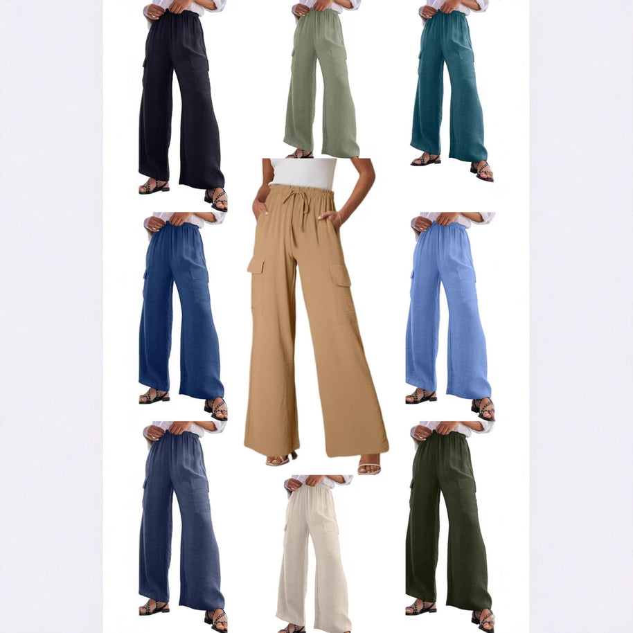 Damen Cargo-Hose aus leichtem Jersey WW