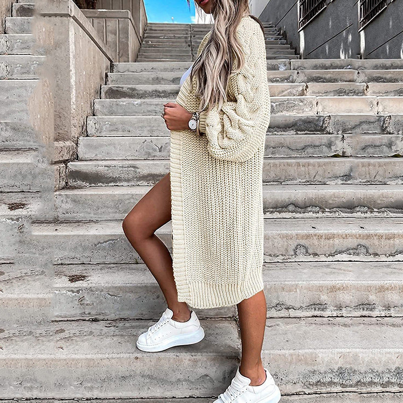 Damen Strickcardigan mit weiten Ärmel WW