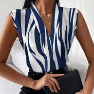 Damen Stilvolle Ärmellose Bluse WW