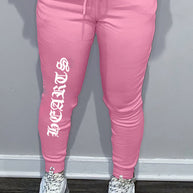 Damen bequeme Sweatpants mit seitlichem Schriftzug WW