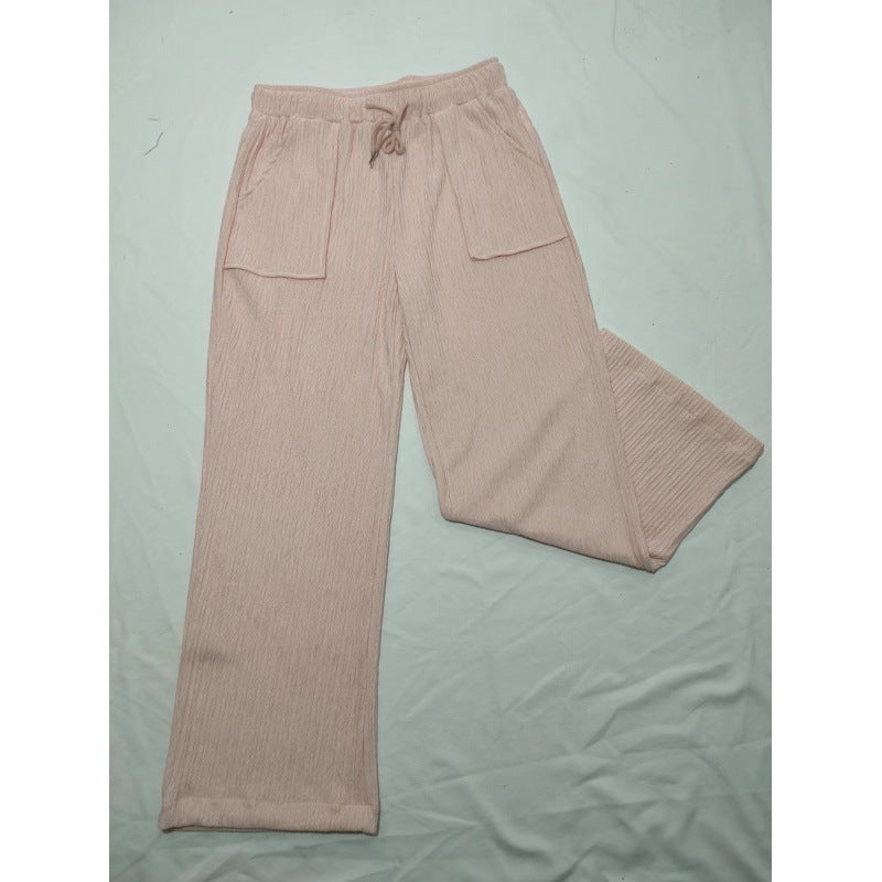 Damen Bequeme Sommerhose mit weit geschnittenem Bein und praktischen Taschen WW