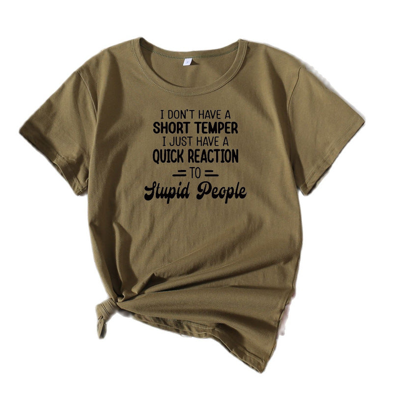 Frauen lustiges Zitat T-Shirt WW