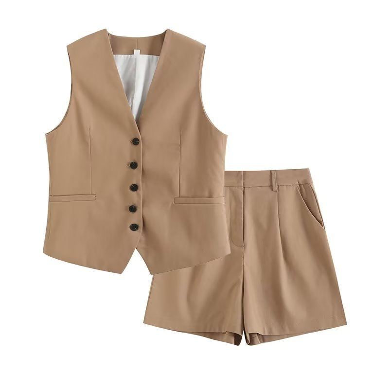 W&W Mode | Lockere Weste Shorts Set