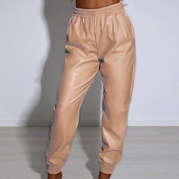 Damen bequeme Sporthose mit elastischem Bund und Bündchen WW