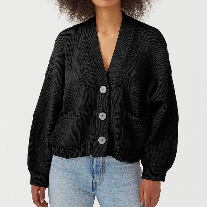 Damen Strickjacke mit praktischen Taschen WW