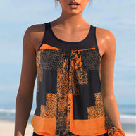 Damen Sportliches Tankini-Set mit Figurschmeichelndem Schnitt WW