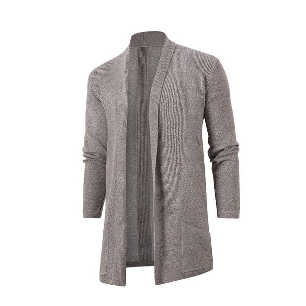 Damen Strickjacke mit offener Front und tiefem Kragen WW