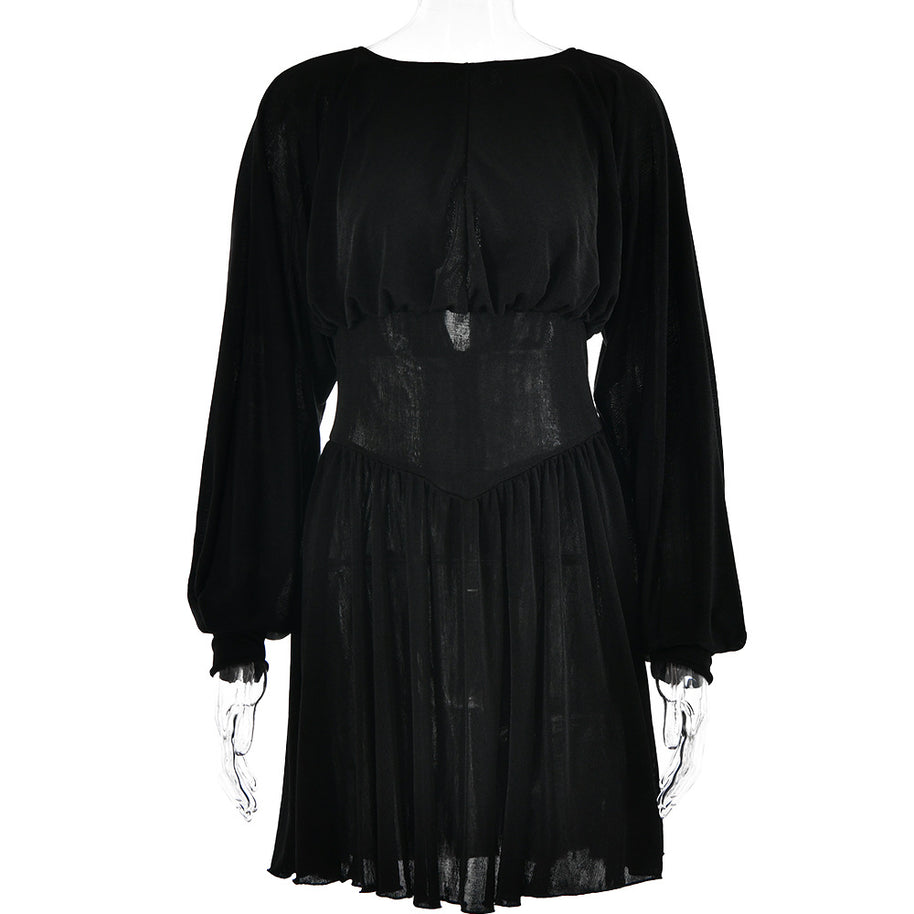 Damen Abendkleid mit weitem Ärmeldesign und schmeichelndem Schnitt W&W