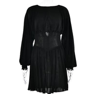 Damen Abendkleid mit weitem Ärmeldesign und schmeichelndem Schnitt W&W