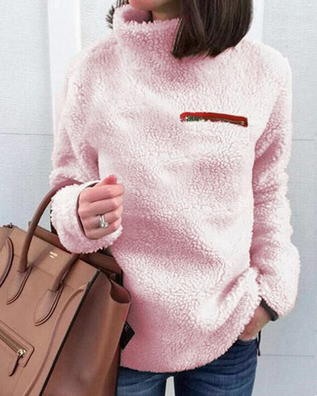 W&W Mode Cozy Teddy Pullover