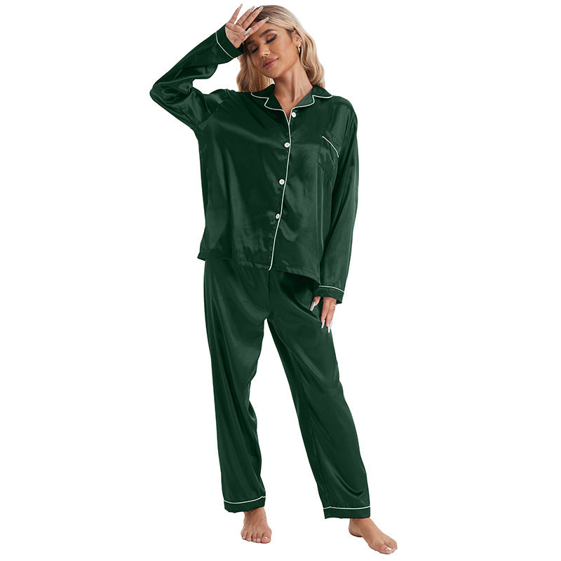 Damen Satin Pyjama Set WW