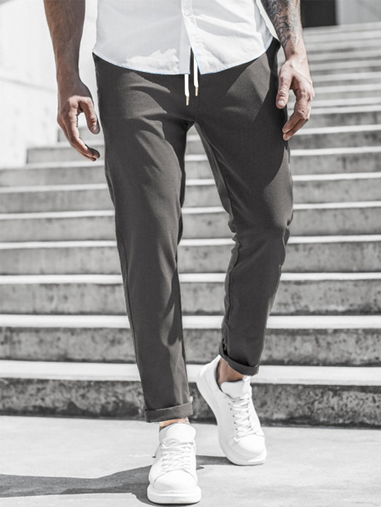 Herren Sportliche Chino-Hose mit flexiblem Bund und modernen Details WW