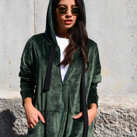 Damen bequeme und stilvolle Kapuzenjacke WW