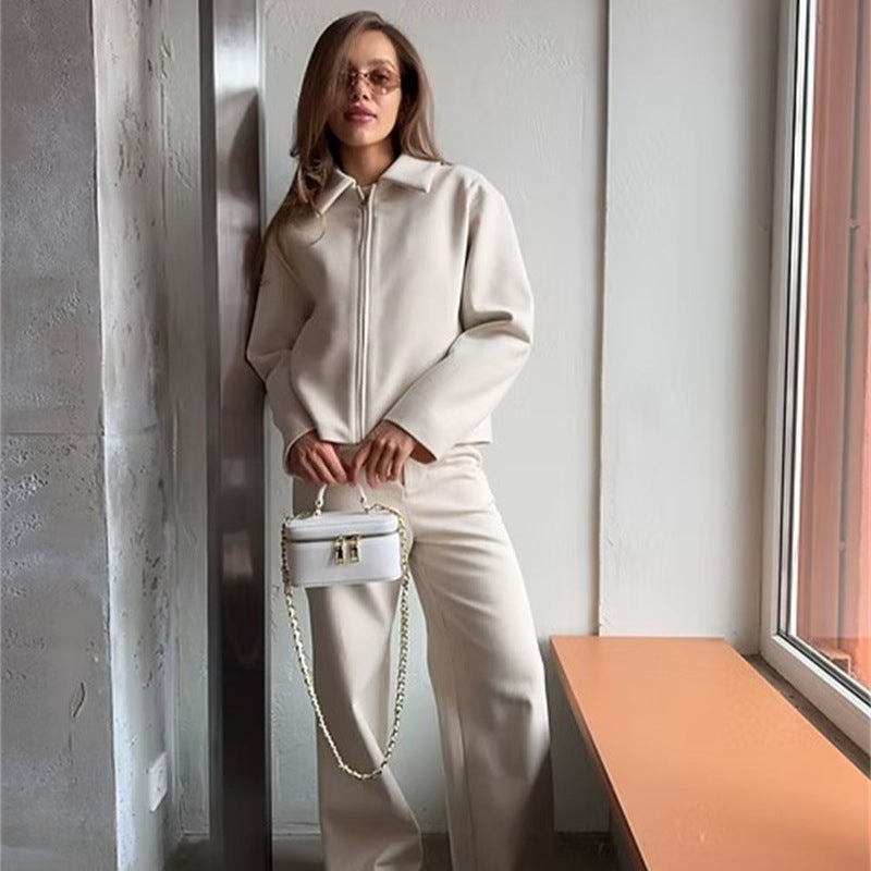 Damen sportliche und stylische Jacke mit Reißverschluss WW