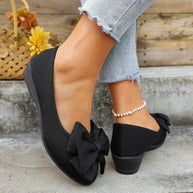 Damen Ballerinas mit eleganten Schleifendetails und rutschfester Sohle WW