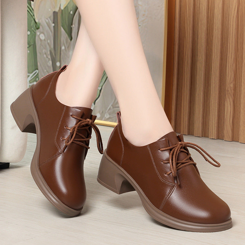 Damen Schnürschuhe mit elegantem Blockabsatz und ergonomischer Polsterung WW