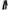 Damen Weite Leinenhose mit elastischem Bund und Falten WW
