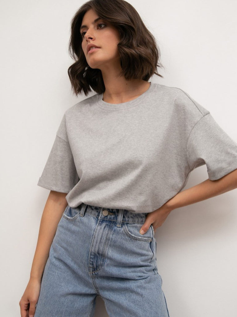 Damen lässiges Oversized T-Shirt aus hautfreundlichem Baumwollmix WW