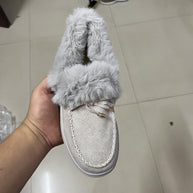 Damen Sneakers mit kuscheligem Fellkragen WW