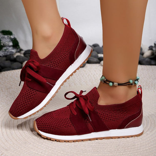 Damen Atmungsaktive Sport-Sneaker mit flexiblem Gummizug und rutschfester Sohle W&W