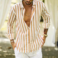 Herrenhemd mit stylischem Streifenmuster und lässigem Schnitt WW