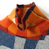 WW | Bunter Karierter Strickpullover