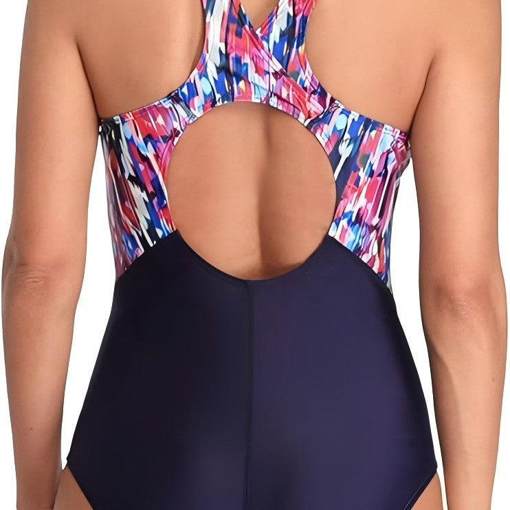 Damen Sportlicher Badeanzug mit innovativem Design WW