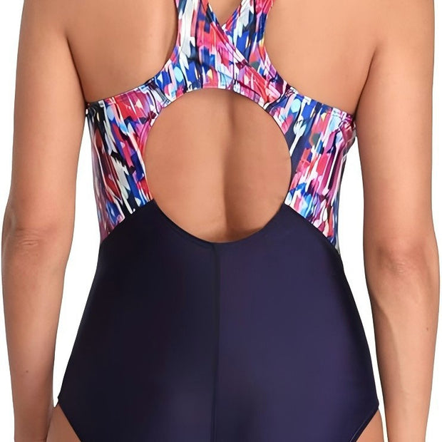 Damen Sportlicher Badeanzug mit innovativem Design WW