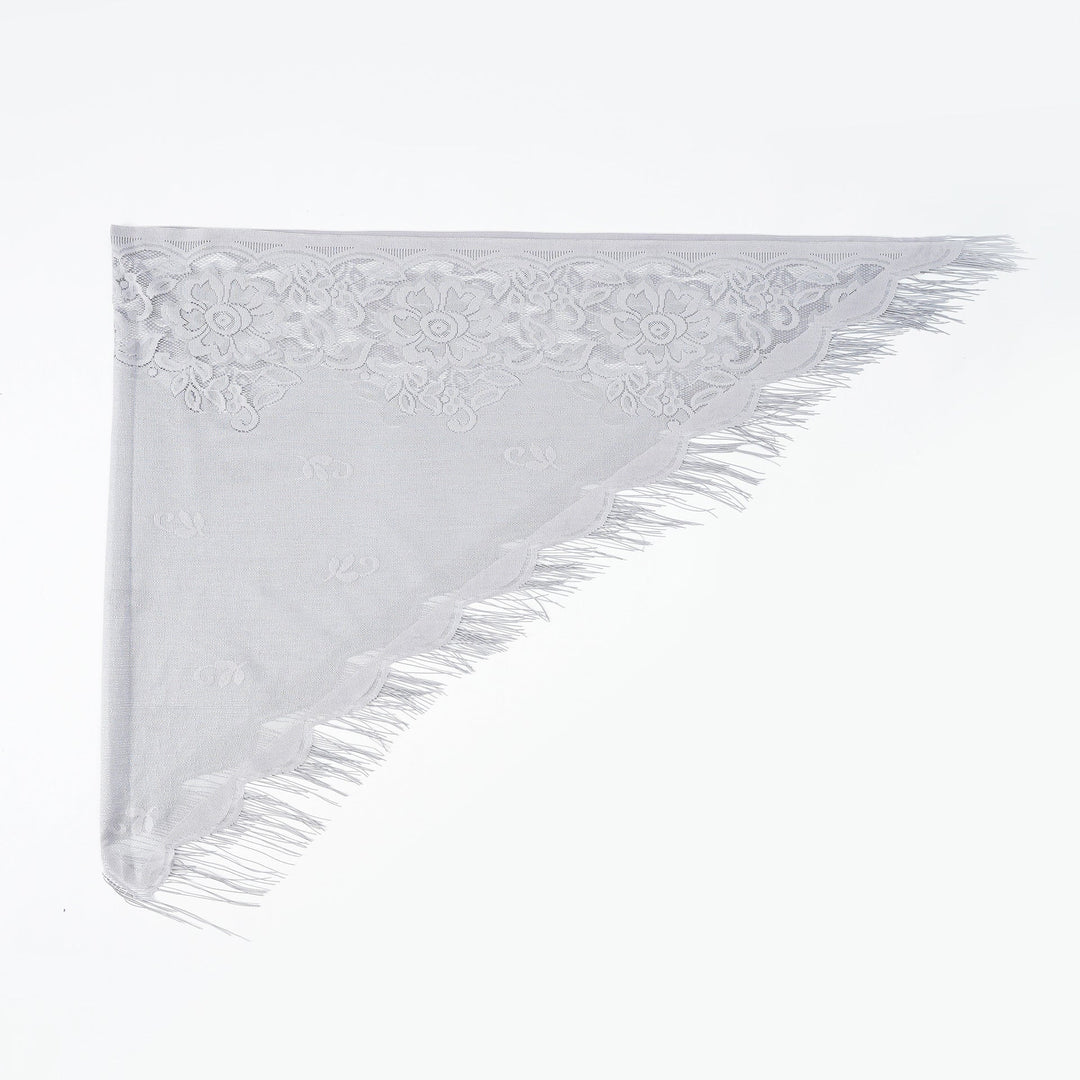 Damen Eleganter Chiffon-Schal mit kunstvollen Fransen W&W Mode