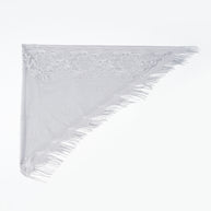 Damen Eleganter Chiffon-Schal mit kunstvollen Fransen WW