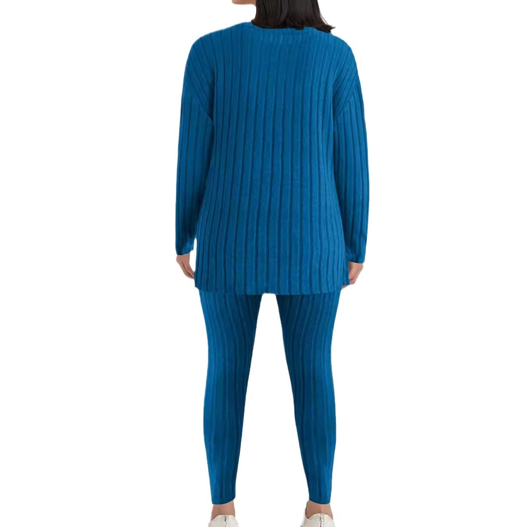 Damen Relaxed-Fit Freizeitanzug aus hochwertigem Strickstoff WW