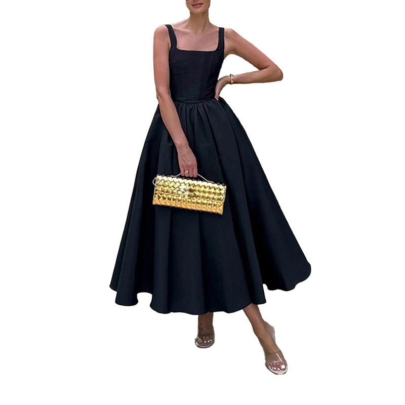 Damen Elegantes Ballkleid mit einem taillierten Oberteil und weichem, schwingendem Rock W&W Mode