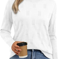 Damen Strickpullover mit strukturiertem Muster WW