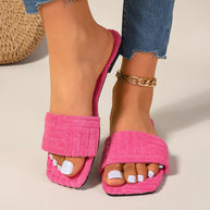 Damen Soft Frottee Rutschuhe WW