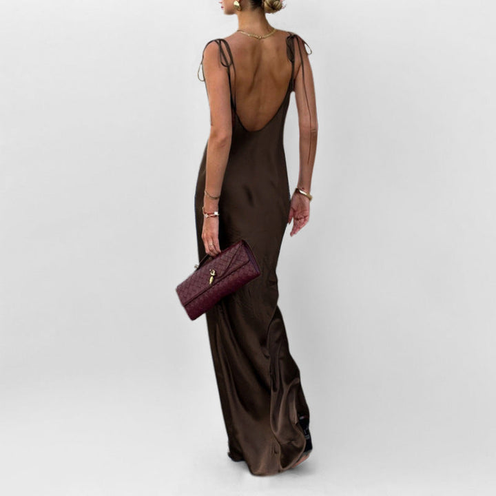 Damen Maxikleid mit verstellbaren Trägern W&W Mode