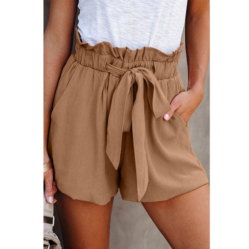 Damen Sommerliche Shorts mit verstellbarem Bund und praktischen Taschen WW