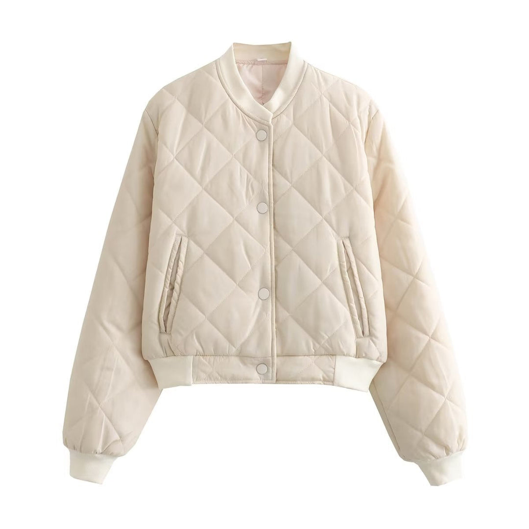 W&W Mode | Argyle-Muster Bomberjacke für Frauen