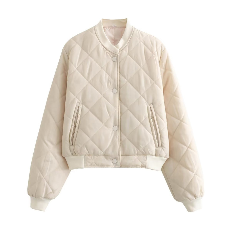 WW | Argyle-Muster Bomberjacke für Frauen