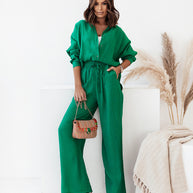 Damen lässiges Hemd mit weitem Schnitt und elegantem Stoff WW