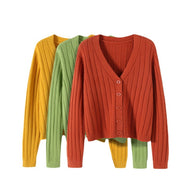 WW | Schnürgestrickter Pullover mit V-Ausschnitt für Damen