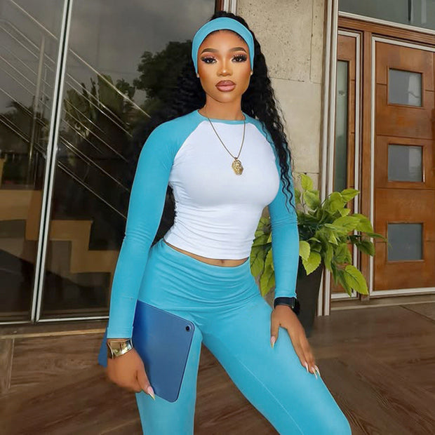 Damen Sportliches Oberteil und Leggings Set WW