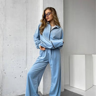 Damen sportlicher Loungewear-Anzug mit entspannter Passform WW