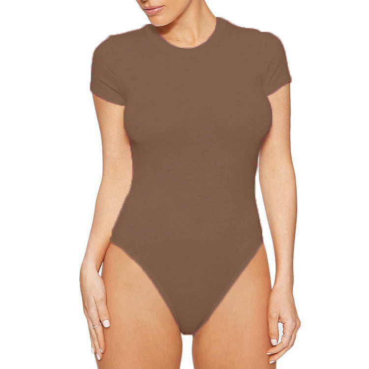 Damen Body mit kurzem Arm und figurbetontem Schnitt WW