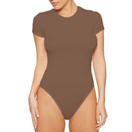 Damen Body mit kurzem Arm und figurbetontem Schnitt WW