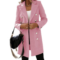 Damen Übergangsjacke mit doppelter Knopfleiste und elegantem Kragen WW