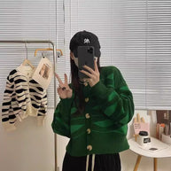 Damen Strickjacke im trendigen Streifenlook WW