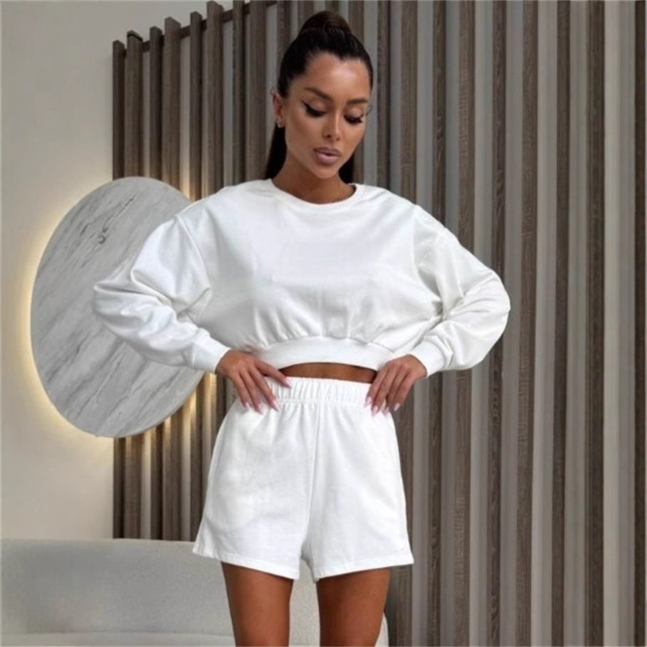 Damen Sportives Set mit gekürzten Ärmel WW