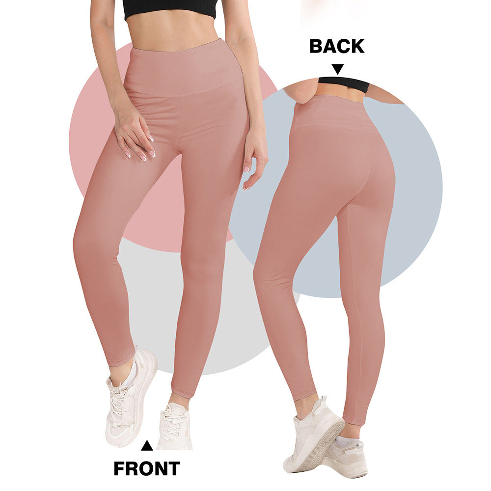 Damen Hochwertige Sportleggings mit seamless Design und hohem Bund WW