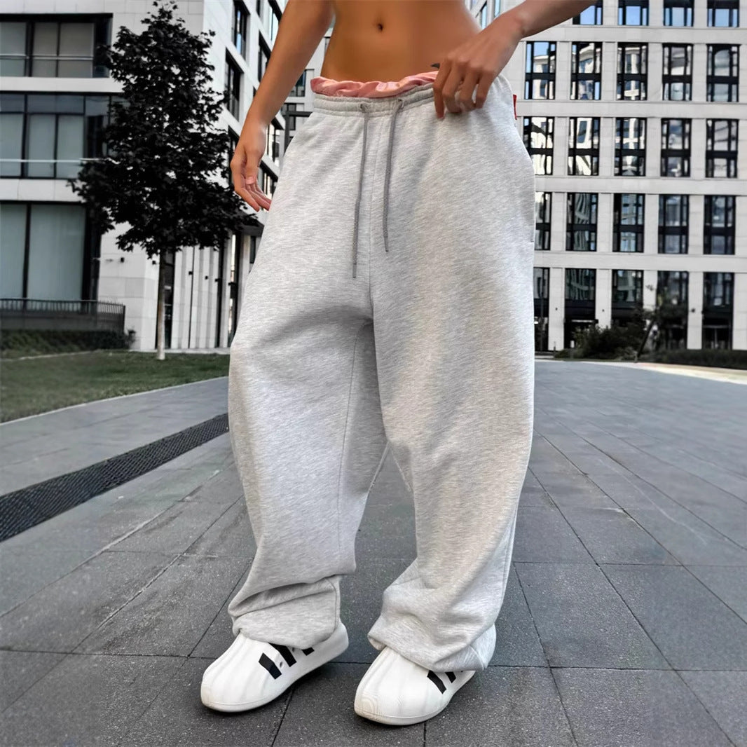 Damen bequeme Sweathose mit weitem Schnitt WW