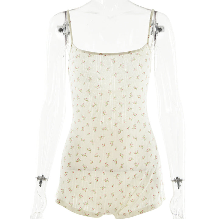 Damen Blütenmuster Spitzenbodysuit W&W Mode